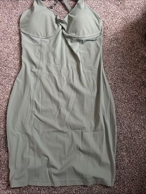Gymshark Sage Green Midi Bodycon Dress